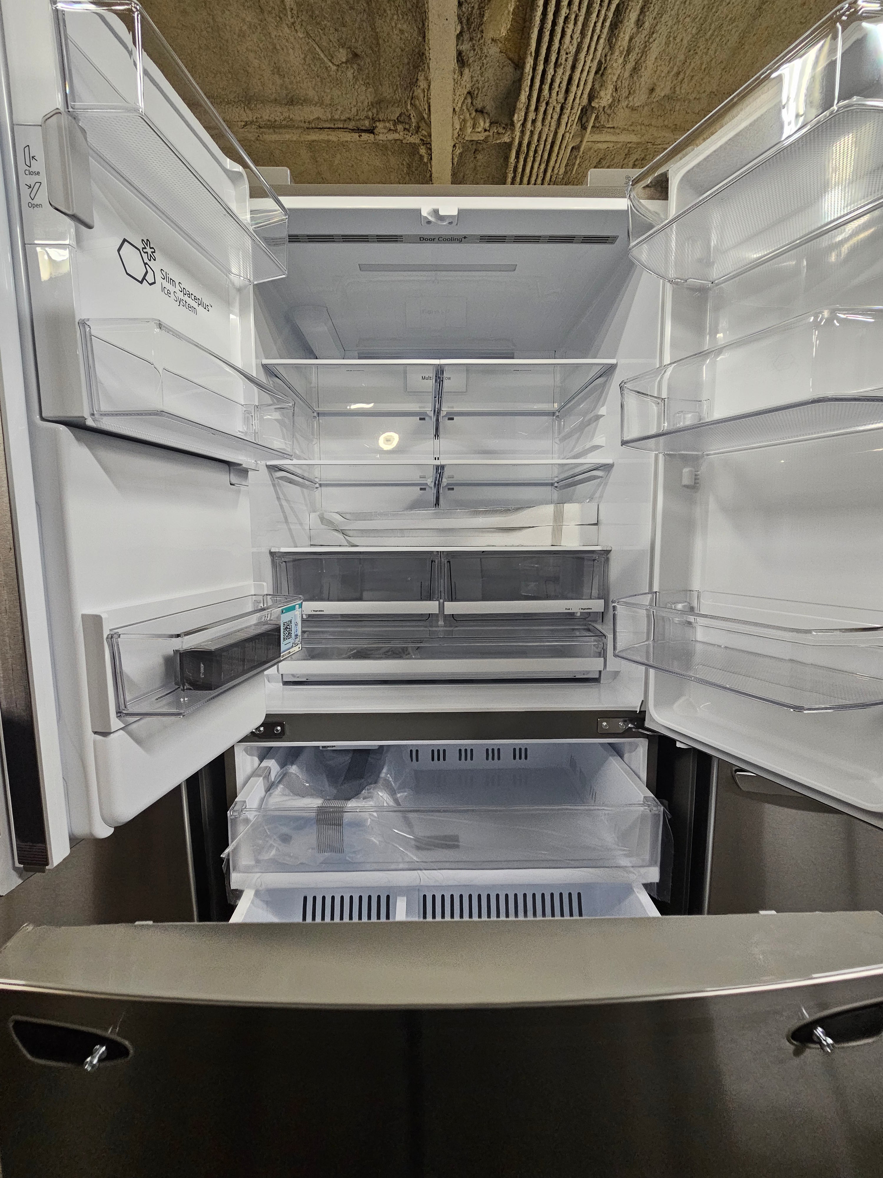 LG 27.7 Cu. Ft. French Door Smart Refrigerator with External Ice and Water Stainless Steel